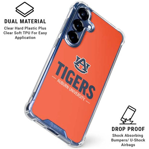 Auburn University Tigers Athletics Galaxy S25 Clear Case
