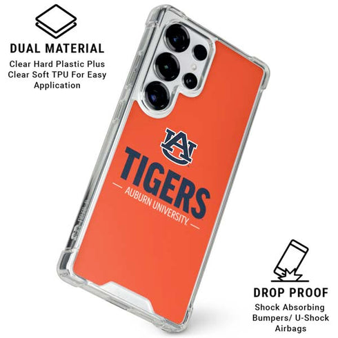 Auburn University Tigers Athletics Galaxy S25 Ultra Clear Case