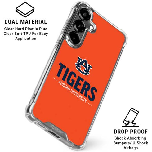 Auburn University Tigers Athletics Galaxy S26 Clear Case