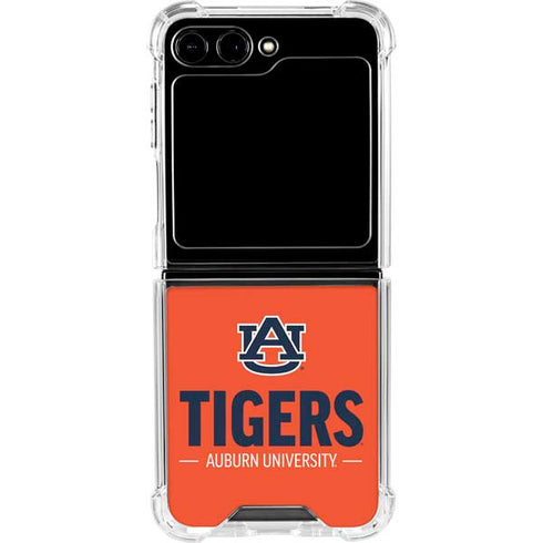 Auburn University Tigers Athletics Galaxy Z Flip6 Clear Case
