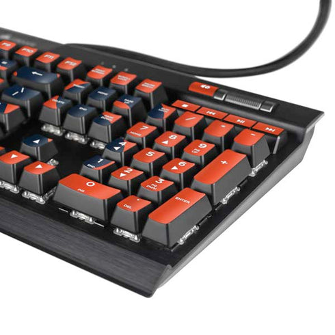 Auburn University Tigers Athletics K95 RGB PLATINUM Mechanical Gaming Keyboard Skin