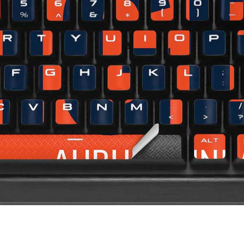 Auburn University Tigers Athletics K95 RGB PLATINUM Mechanical Gaming Keyboard Skin
