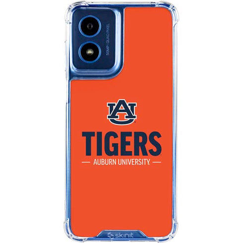 Auburn University Tigers Athletics Moto G Play 4G (2024) Clear Case