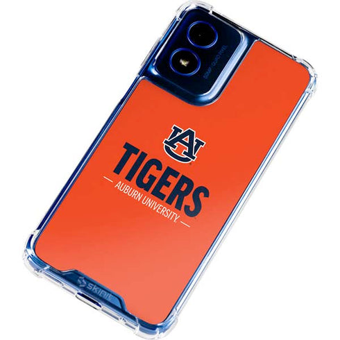 Auburn University Tigers Athletics Moto G Play 4G (2024) Clear Case