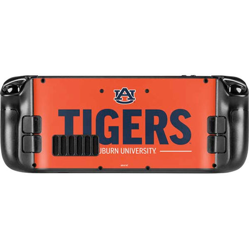 Auburn University Tigers Athletics Steam Deck Handheld Gaming Computer Skin