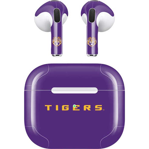 Louisiana State University - LSU Tigers Purple Apple AirPods (3rd Gen 2021) Skin