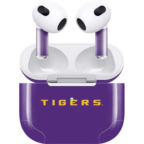 Louisiana State University - LSU Tigers Purple Apple AirPods (3rd Gen 2021) Skin