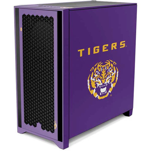 Louisiana State University - LSU Tigers Purple Corsair 4000D Tempered Glass Mid-Tower ATX Case Skin
