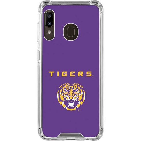 Louisiana State University - LSU Tigers Purple Galaxy A30 Clear Case