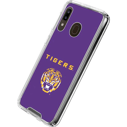 Louisiana State University - LSU Tigers Purple Galaxy A30 Clear Case