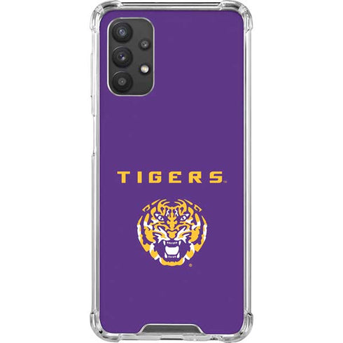Louisiana State University - LSU Tigers Purple Galaxy A32 5G Clear Case
