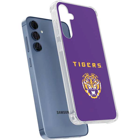 LSU Tigers Purple Galaxy A35 5G Clear Case