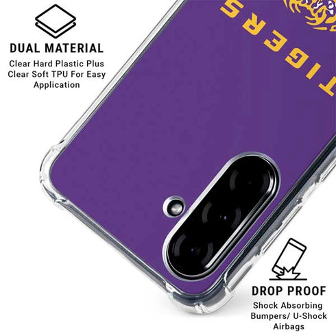LSU Tigers Purple Galaxy A36 5G Clear Case
