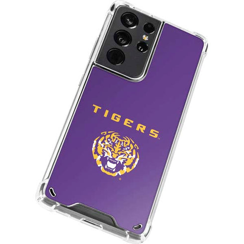 Louisiana State University - LSU Tigers Purple Galaxy S21 Ultra 5G Clear Case