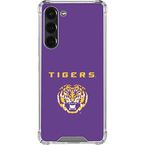 LSU Tigers Purple Galaxy S24 FE Clear Case