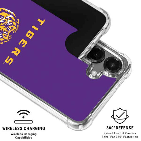 LSU Tigers Purple Galaxy S26 Clear Case