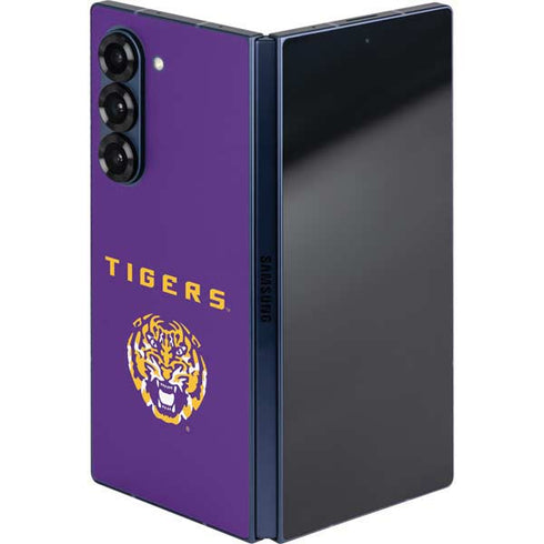 LSU Tigers Purple Galaxy Z Fold6 Skin