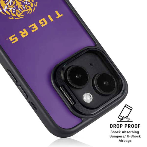 LSU Tigers Purple iPhone 14 Kickstand Case