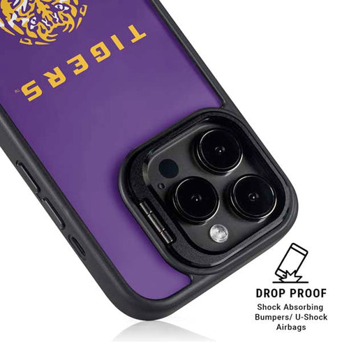 LSU Tigers Purple iPhone 14 Pro Max Kickstand Case