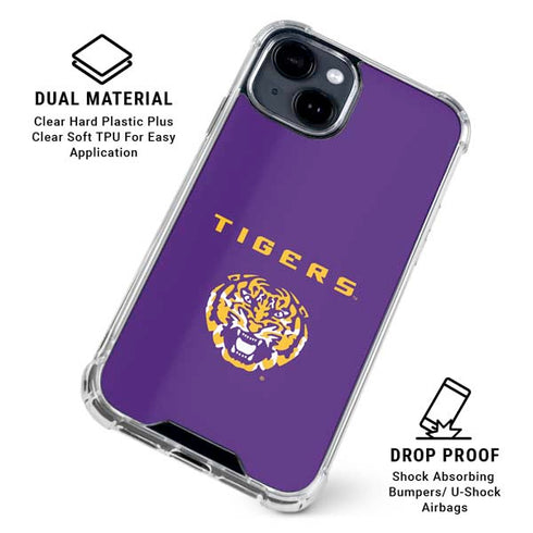 Louisiana State University - LSU Tigers Purple iPhone 15 Clear Case