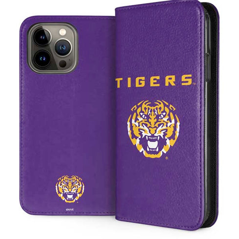 LSU Tigers Purple iPhone 15 Pro Max Folio Case