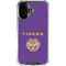 LSU Tigers Purple iPhone 16 Clear Case