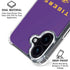 LSU Tigers Purple iPhone 16 Plus Clear Case