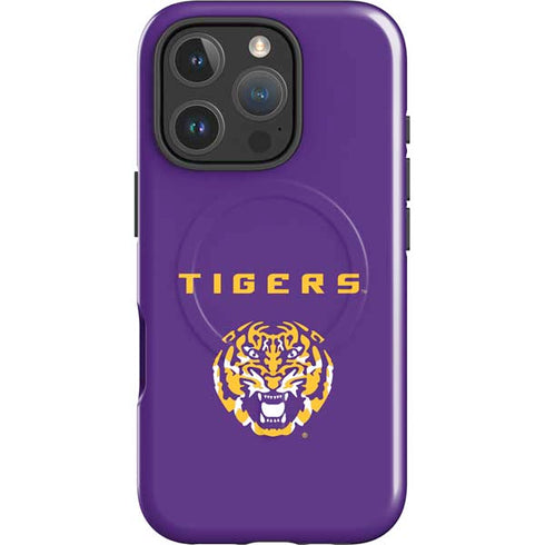 LSU Tigers Purple iPhone 16 Pro Max Magsafe Impact Case