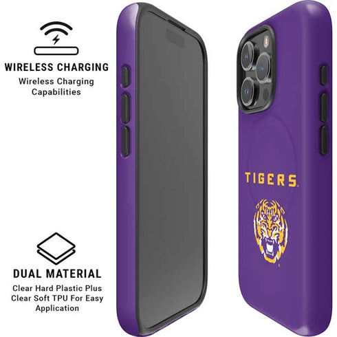 LSU Tigers Purple iPhone 16 Pro Max Magsafe Impact Case