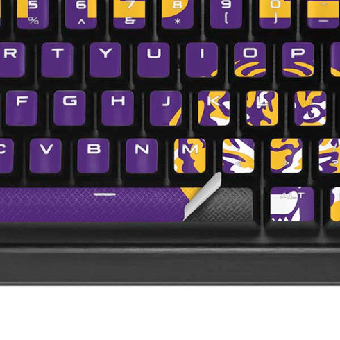 Louisiana State University - LSU Tigers Purple K95 RGB PLATINUM Mechanical Gaming Keyboard Skin