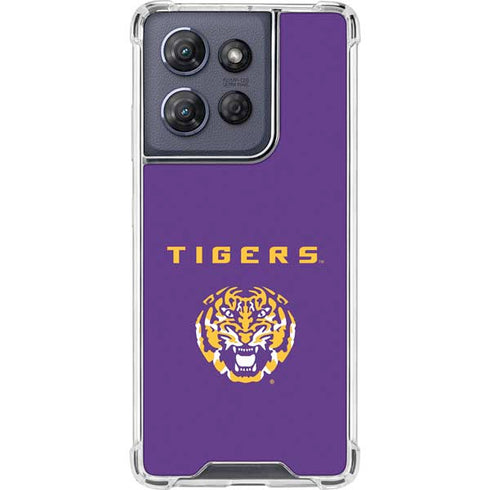 LSU Tigers Purple Moto G Play 5G (2025) Clear Case