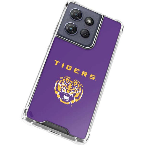 LSU Tigers Purple Moto G Play 5G (2025) Clear Case
