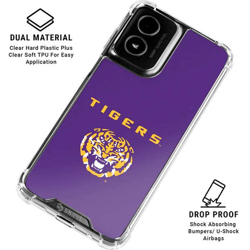 LSU Tigers Purple Moto G Power 5G (2024) Clear Case