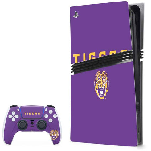 LSU Tigers Purple PS5 Pro Bundle Skin