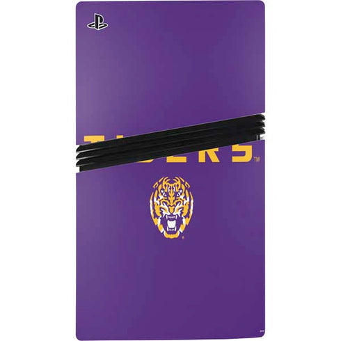 LSU Tigers Purple PS5 Pro Disk Console Skin