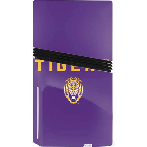 LSU Tigers Purple PS5 Pro Disk Console Skin