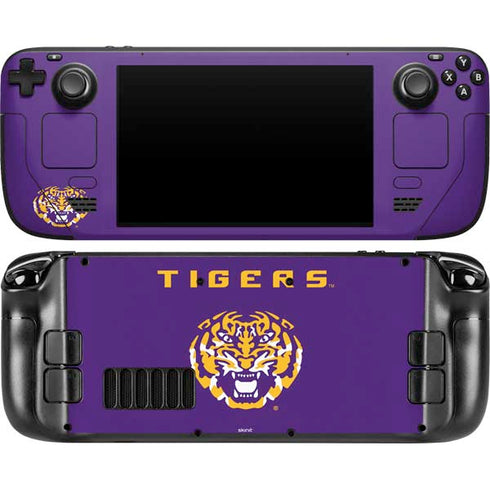 LSU Tigers Purple Steam Deck Handheld Gaming Computer OLED Skin