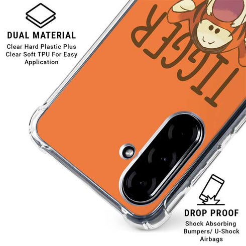 Disney Winnie the Pooh Tigget Portrait Galaxy A36 5G Clear Case