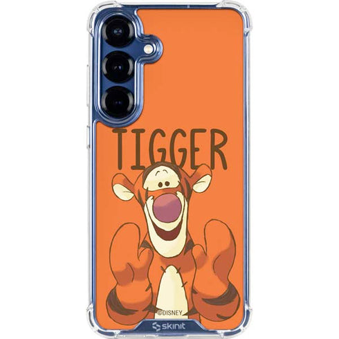 Disney Winnie the Pooh Tigget Portrait Galaxy S25 Plus Clear Case