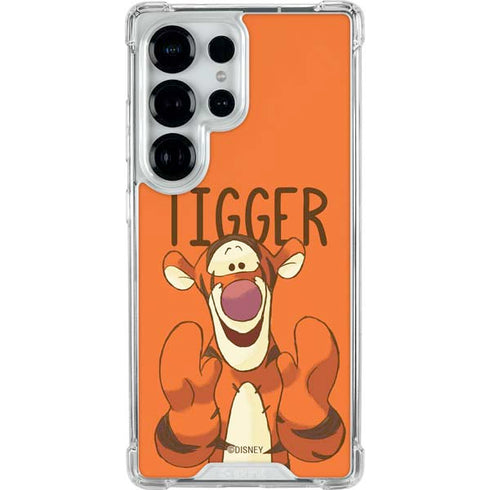 Disney Winnie the Pooh Tigget Portrait Galaxy S26 Ultra Clear Case