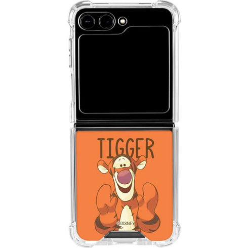 Disney Winnie the Pooh Tigget Portrait Galaxy Z Flip6 Clear Case