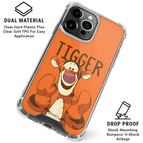 Disney Winnie the Pooh Tigget Portrait iPhone 16 Pro Max Clear Case
