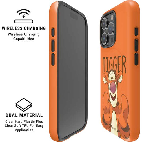 Disney Winnie the Pooh Tigget Portrait iPhone 16 Pro Max Magsafe Impact Case