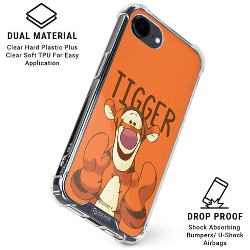 Disney Winnie the Pooh Tigget Portrait iPhone 16e Clear Case