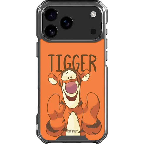 Disney Winnie the Pooh Tigget Portrait iPhone 18 Pro Max Clear Case