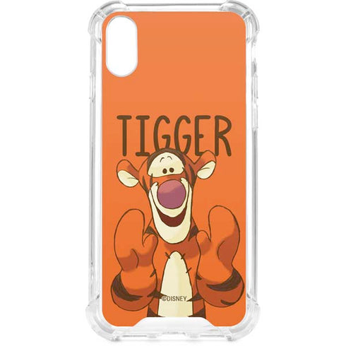 Disney Winnie the Pooh Tigget Portrait iPhone XS Clear Case