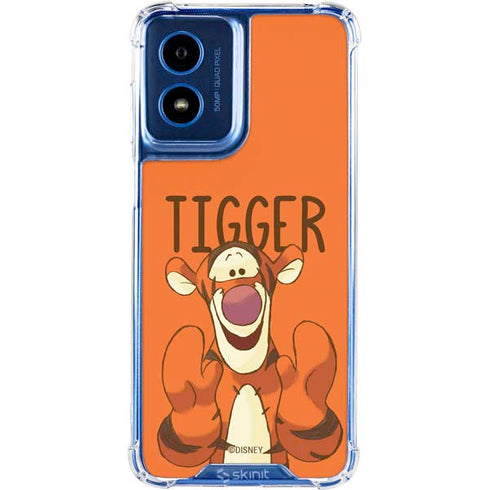 Disney Winnie the Pooh Tigget Portrait Moto G Play 4G (2024) Clear Case