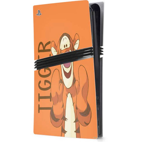 Disney Winnie the Pooh Tigget Portrait PS5 Pro Console Skin