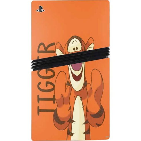 Disney Winnie the Pooh Tigget Portrait PS5 Pro Console Skin