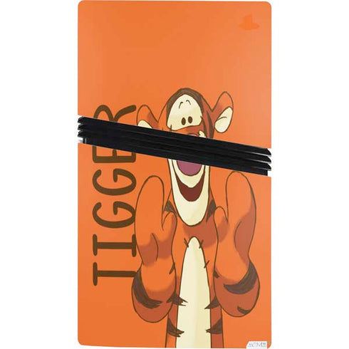 Disney Winnie the Pooh Tigget Portrait PS5 Pro Console Skin